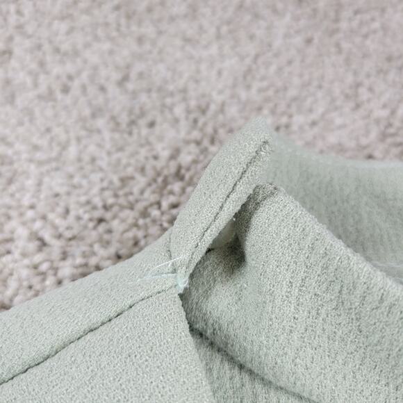 ASOS Womens Dress 4 Mint Green Textured Wrap V Neck Plunge Kimono Tie Waist - Picture 12 of 16